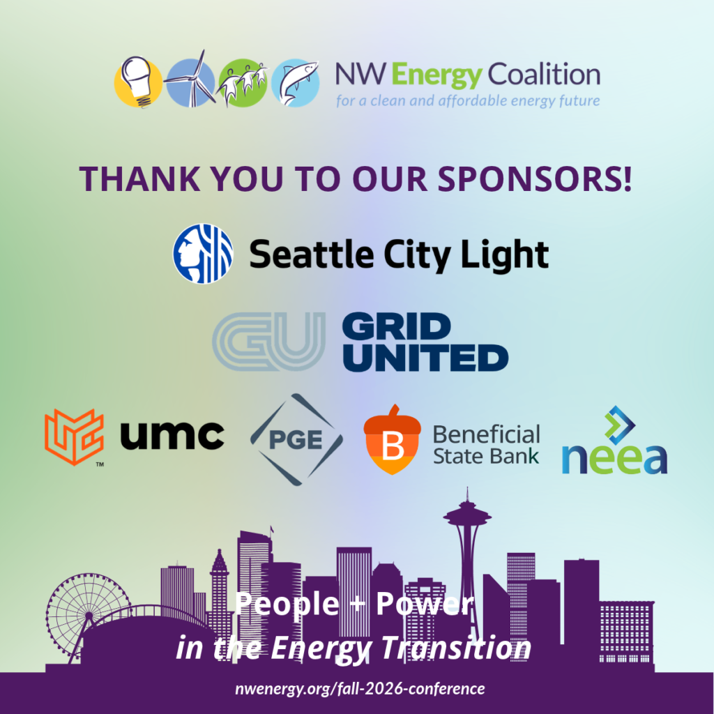 Logos of sponsors for NWEC's fall 2026 conference